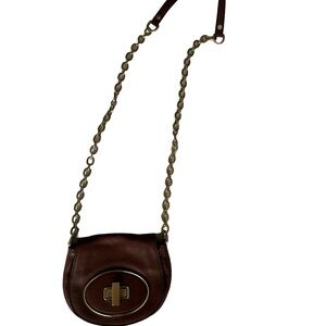 Vintage Cole Haan Crossbody Purse with Brass Hardware